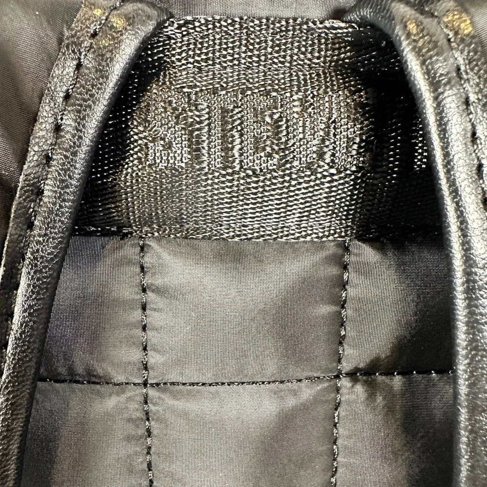 Steve‎ Madden Backpack Womens OS Black New Quilted Nylon Multi-Pocket Charm Bag